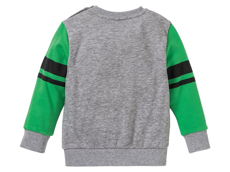 Gehe zu Vollbildansicht: LUPILU® Kleinkinder Sweatshirt Jungen, 2 Stück, Schulterknöpfung bis 86/92, mit Baumwolle - Bild 5