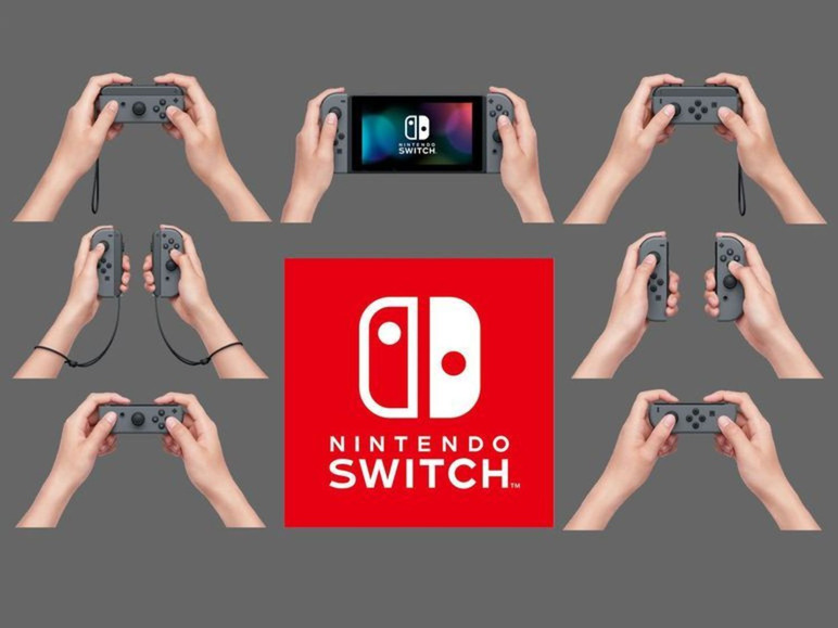 Gehe zu Vollbildansicht: Nintendo Switch Grau + Mario Kart 8 Deluxe - Bild 5