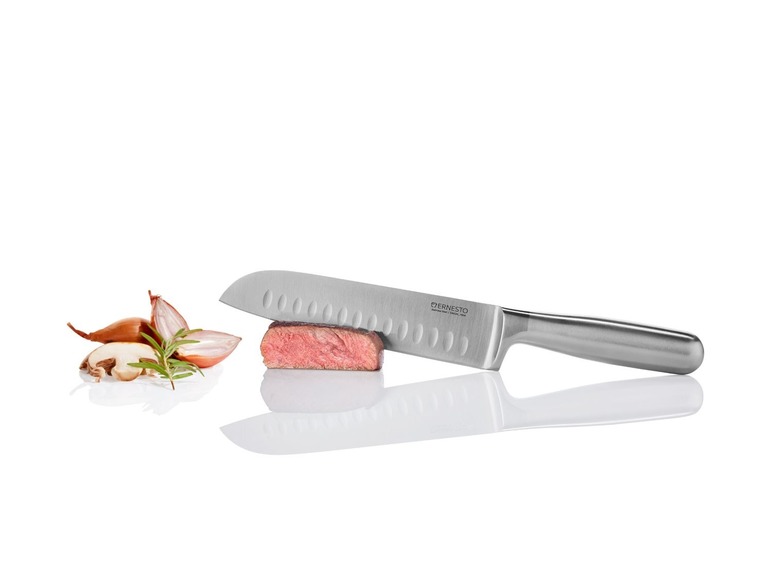 Gehe zu Vollbildansicht: ERNESTO® Messer, mit Edelstahl-Klinge, Bambus- oder Edelstahlgriff - Bild 15