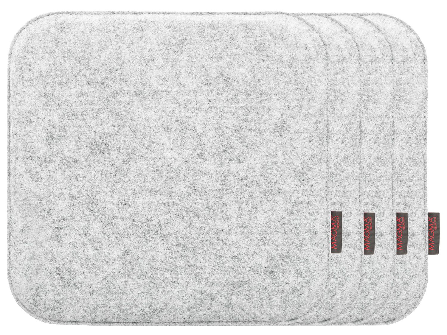 MAGMA Stuhlkissen Avaro 4er Set (Eckig, Grau) | 04005380462031