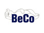 Logo von BeCo mit einem schlafenden Bären.