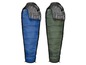 Zwei Grand Canyon Schlafsäcke in Blau und Grün.