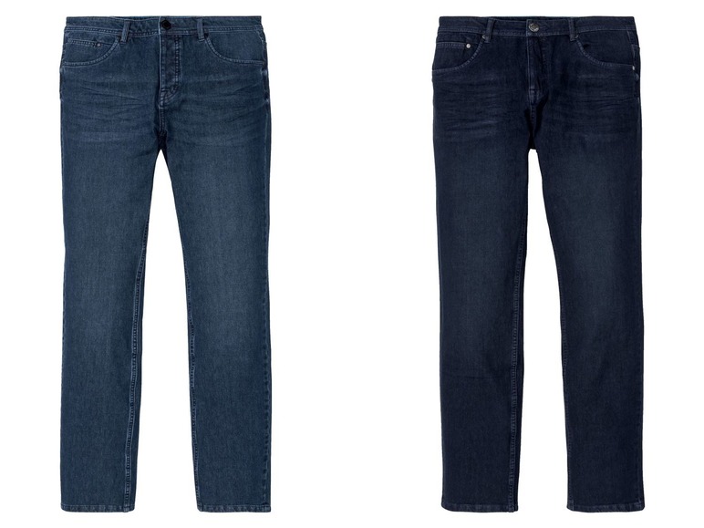 Gehe zu Vollbildansicht: LIVERGY® Jeans Herren, schmal geschnitten, hoher Baumwollanteil, mit Elasthan - Bild 1
