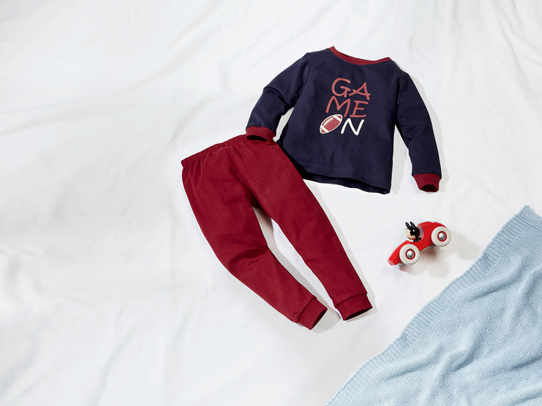 Gehe zu Vollbildansicht: lupilu® Kleinkinder Jungen Pyjama, mit Print - Bild 15
