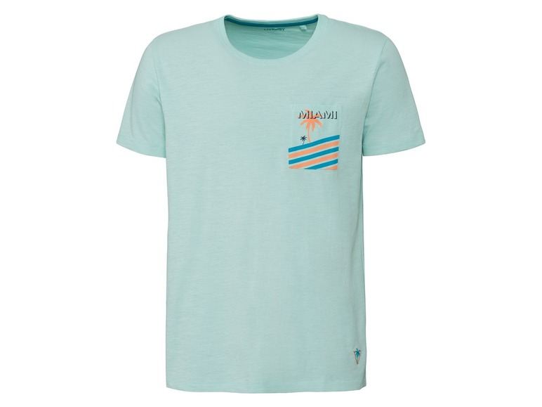 Gehe zu Vollbildansicht: LIVERGY® T-Shirt Herren, mit kleiner Stickerei am Saum, aus reiner Baumwolle - Bild 12