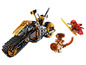 LEGO Ninjago Motorrad mit Ninja-Figuren.