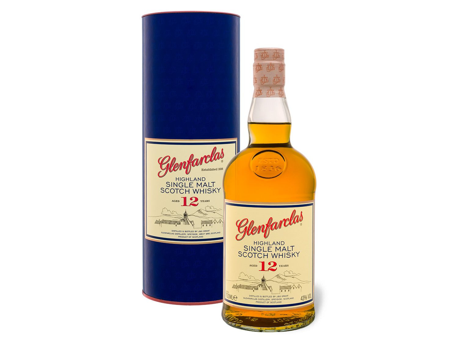 Highland Malt Whisky 12 Scotch Single Glenfarclas Jahr…