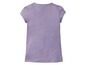 Lila T-Shirt mit kurzen Ärmeln für Mädchen.