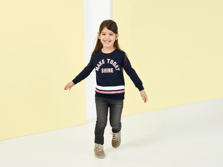 Gehe zu Vollbildansicht: LUPILU® Mädchen Sweatshirt, 2 Stück, hoher Baumwollanteil, mit Elasthan, mit Aufdruck - Bild 6