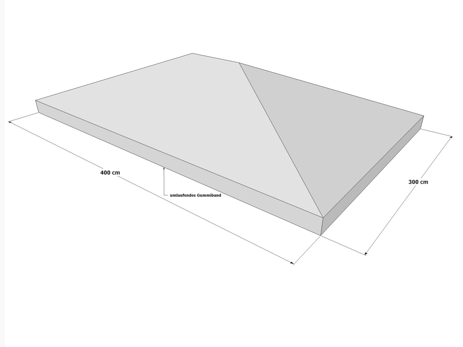 GRASEKAMP Schutzhaube Pavillon (3x4m)