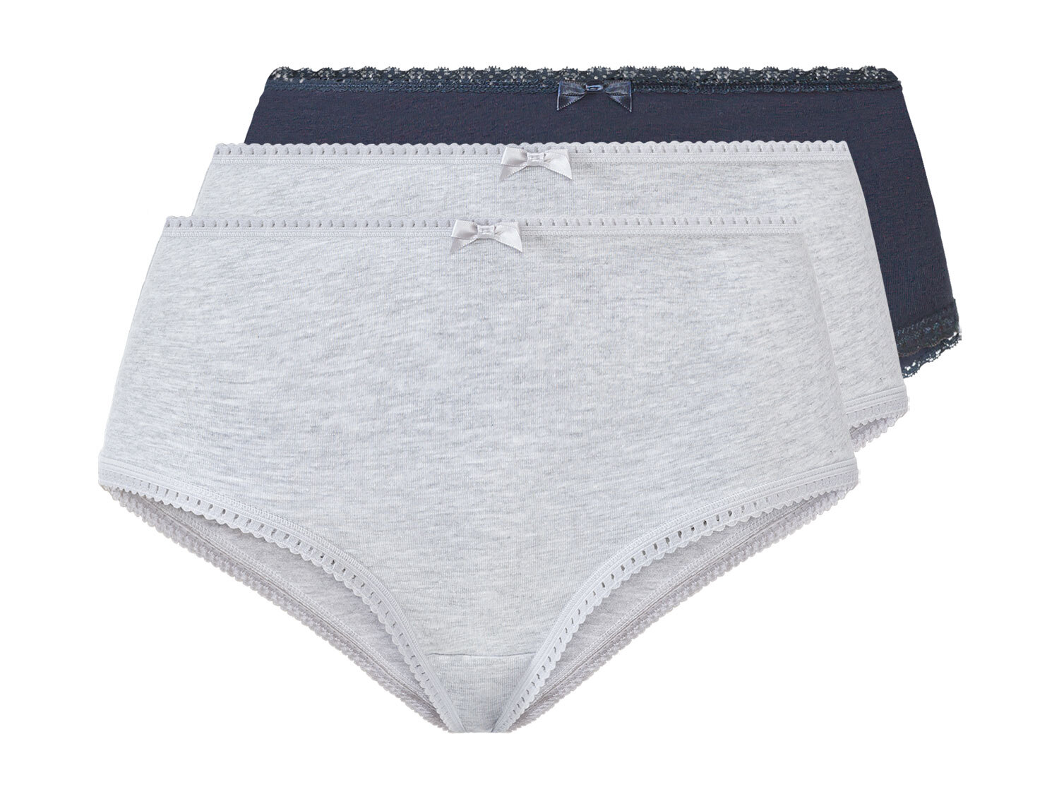 esmara® Damen Hipster 3er (XS(32/34), navy/grau) | 04055334292535