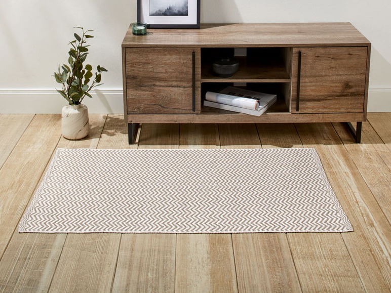 Gehe zu Vollbildansicht: MERADISO® Teppich, 67 x 120 cm, rutschhemmende Unterseite, aus reiner Baumwolle - Bild 4