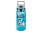 Eine blaue Wasserflasche mit Olaf aus Frozen 2.