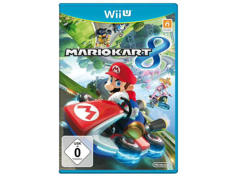 Gehe zu Vollbildansicht: Nintendo Mario Kart 8, für Nintendo Wii U, für 1- 12 Spieler, USK 0, brillante HD Grafik - Bild 1