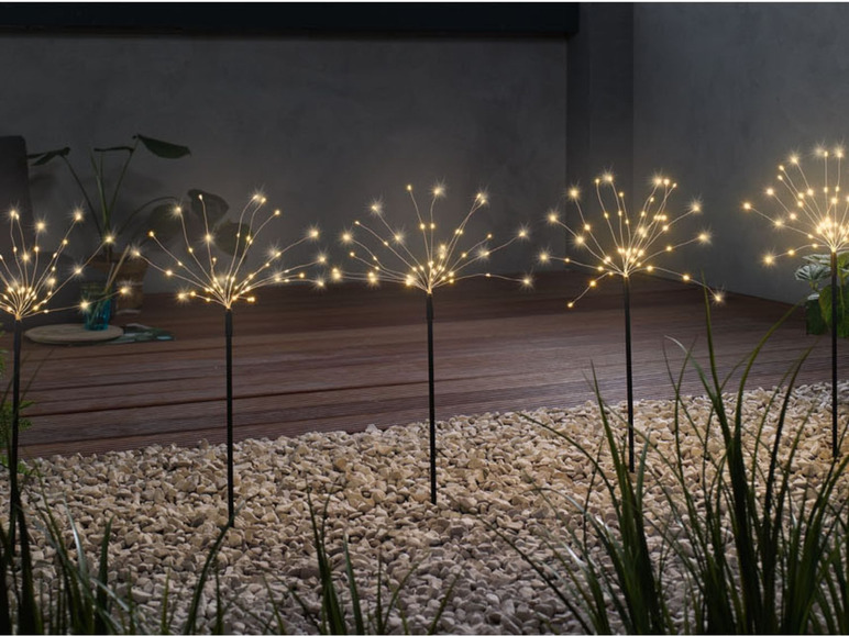 Gehe zu Vollbildansicht: MELINERA® LED Gartenstäbe, inklusive Erdspießen - Bild 3