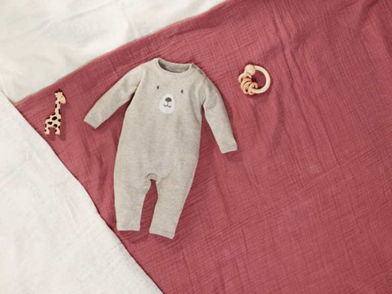 Gehe zu Vollbildansicht: LUPILU® Baby Mädchen Strickstrampler, mit Bio-Baumwolle - Bild 8