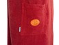Roter Bademantel mit Tasche und Egeria-Logo.