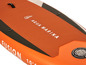 Ein orangefarbenes Aqua Marina Fusion aufblasbares Paddleboard.