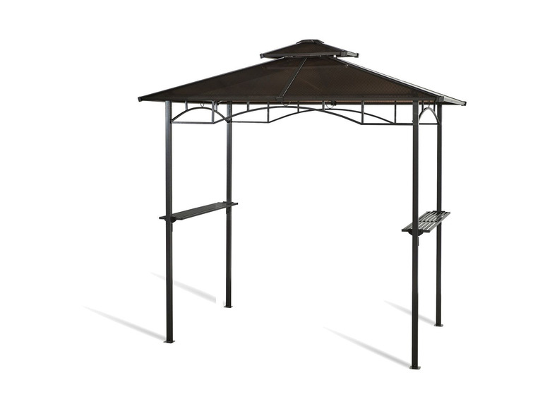 Gehe zu Vollbildansicht: Grasekamp BBQ Grillpavillon, mit einem Doppel Dach System - Bild 2