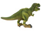 Ein grünes T-Rex Dinosaurierspielzeug.
