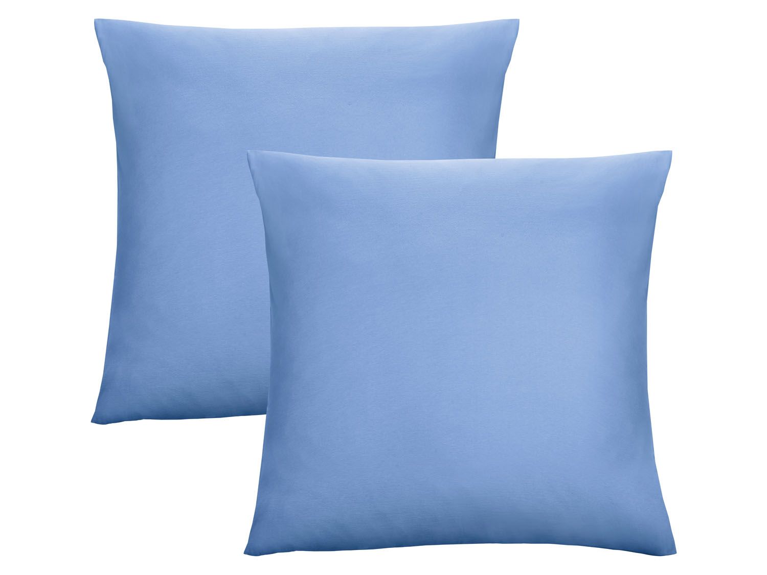 Biberna Feinjersey Kissenhülle Doppelpack (Blau, 80×80) | 04005774384871