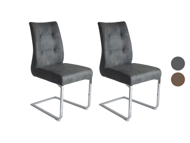 Gehe zu Vollbildansicht: byLIVING Stuhl »Marlen«, 2 Stück, mit ergonomisch gepolsterter Rückenlehne - Bild 1