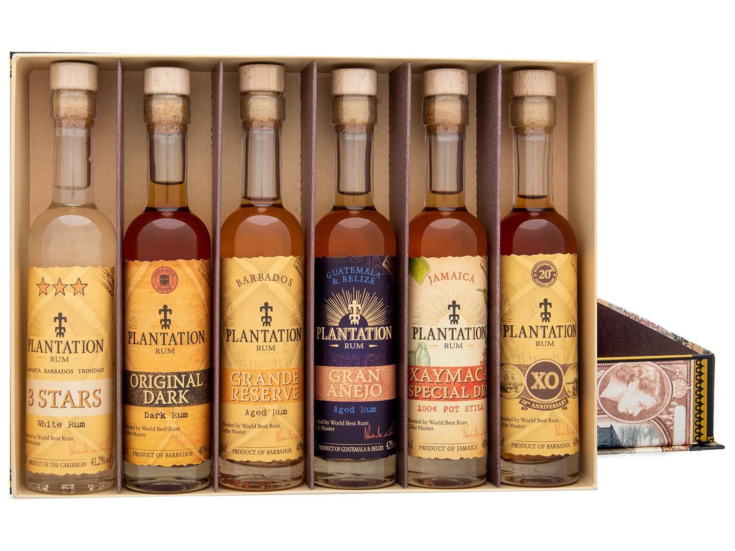 Plantation Rum Experience-Box 6 x 0,1l, Vol % 40-43