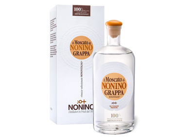 Nonino Grappa Monovitigno il Moscato mit Geschenkbox 41% Vol