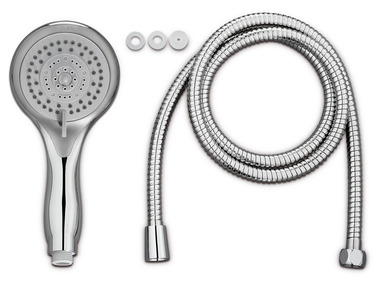 MAURER Handbrause Verchromt Mit Druckknopf & 1,5 M Schlauch – Praktische Zusatzdusche Für Badewanne Oder Waschbecken