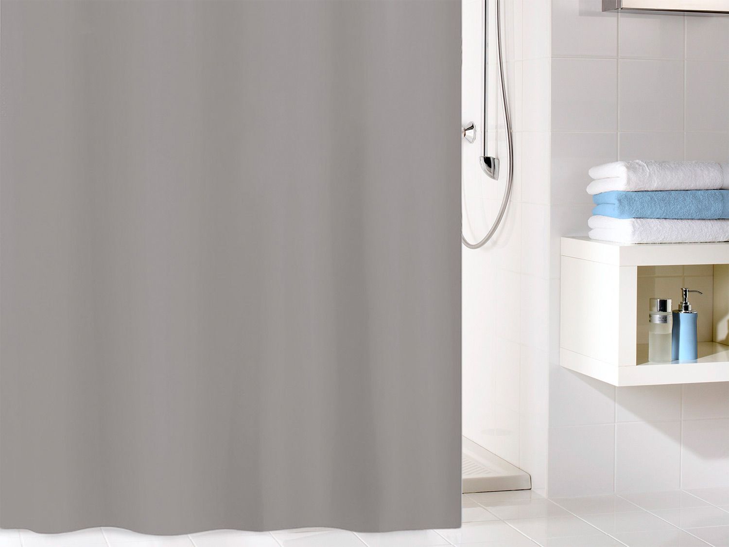 KLEINE WOLKE Duschvorhang Kito (Dunkelgrau, 120 X 200 CM) – Bild 2 von 3