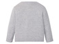 Grauer Strickpullover mit langen Ärmeln für Kinder.