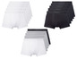 Weiße, schwarze und graue Boxershorts.