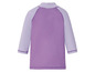 Lilafarbene Badebekleidung mit langen Ärmeln für Kinder.