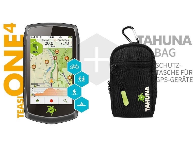 Gehe zu Vollbildansicht: TEASI ONE⁴ - Outdoor-Navigationsgerät + Tahuna Tasche schwarz - Bild 4
