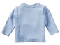 Blaues Langarmshirt für Babys.