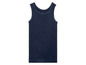 Ein dunkelblaues Tanktop.