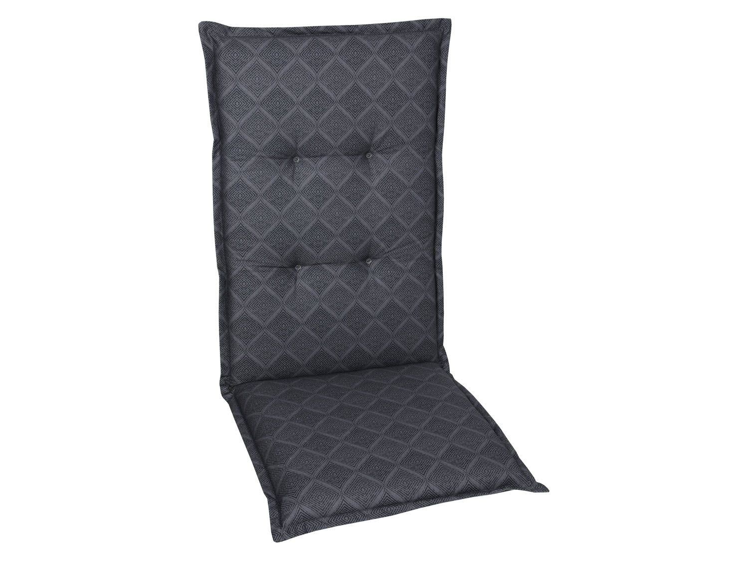 GO-DE TEXTIL Gartenauflage Raute (2er Set Hochlehner, Anthrazit) – Bild 2 von 2