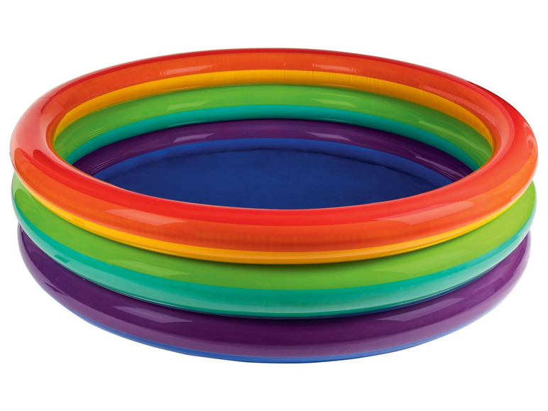 Gehe zu Vollbildansicht: CRIVIT® Badeinsel/Pool, in Regenbogenfarben, Kunststoff - Bild 2