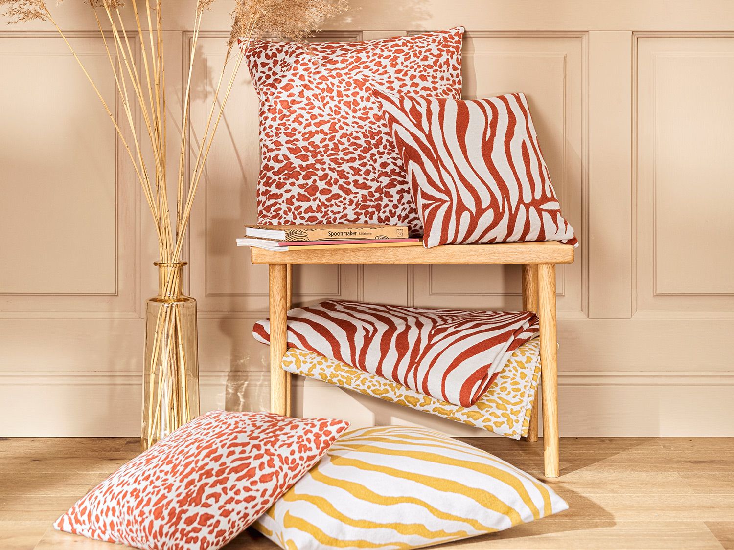 Thumbnail - MAGMA Kissenhülle CEBRA (senf, 40 x 40 cm)