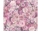 Rosa Tapetenmuster mit verschiedenen Rosenarten.