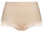 Beige Unterhose mit Spitze