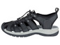 Schwarze Sandalen mit Schnürsenkeln