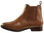 Braune Chelsea Boots mit glatter Spitze.