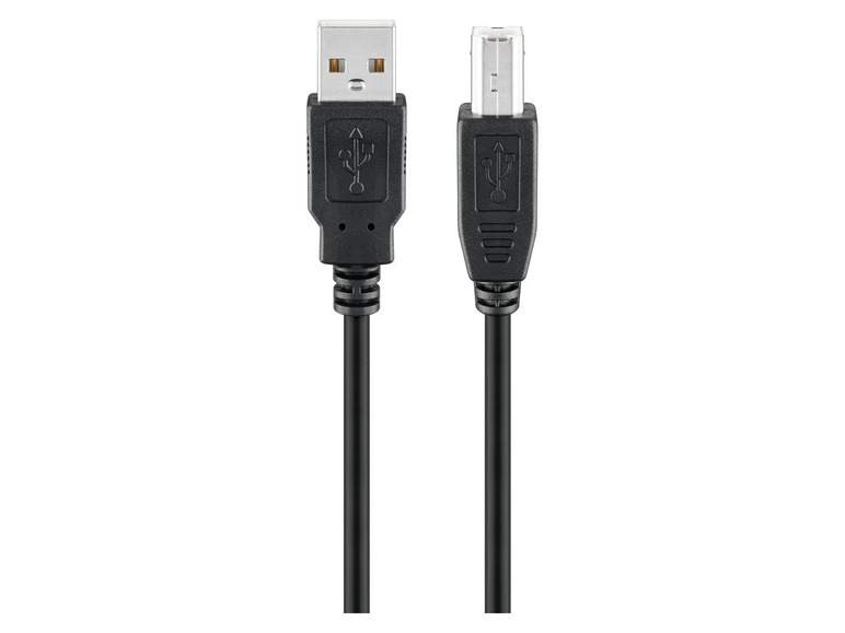 Gehe zu Vollbildansicht: Goobay USB -A auf USB-B Kabel, weiß, 3 m - Bild 1
