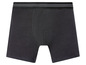 Schwarze Boxershorts mit elastischem Bund.