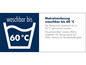 Matratzenbezug mit Waschanleitung: Waschbar bis 60 °C.