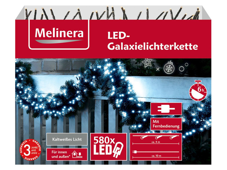 Gehe zu Vollbildansicht: MELINERA® Galaxielichterkette, 580 LEDs, 6-Stunden-Timer - Bild 7