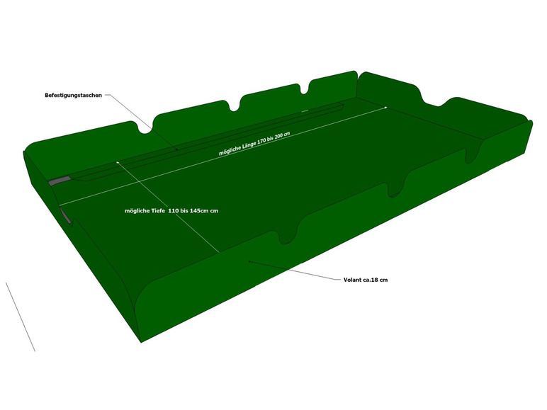 Gehe zu Vollbildansicht: Grasekamp Ersatzdach Universal Hollywoodschaukel - Bild 13