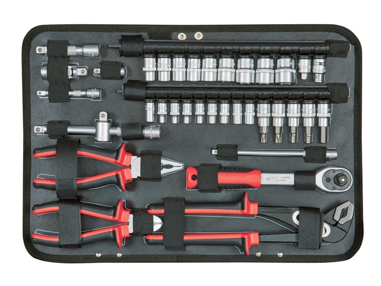 Gehe zu Vollbildansicht: PARKSIDE® Werkzeugkoffer, 101-teiliges Werkzeug-Set, in stabilem Koffer - Bild 4
