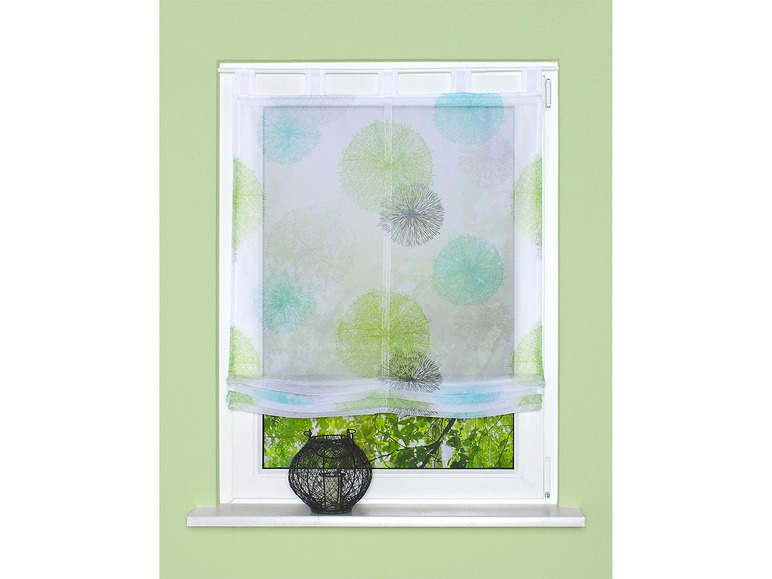 Gehe zu Vollbildansicht: Home Wohnideen Raffrollo »Rawlins«, aus transparentem Voile, digital bedruckt, ab 45 x 140 cm - Bild 3